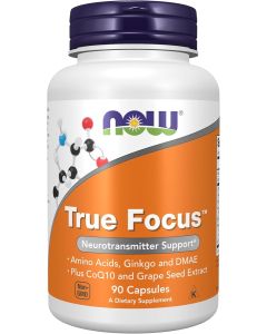 NOW True Focus Neurotransmitter Support 90 Veggie Caps Amino Acids - supplemynts.com